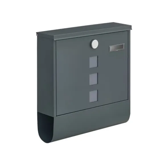 Postkasse, 11x37x37 cm, Antracit