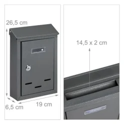 Postkasse, 26.5x19x6.5 cm, Kodustaar