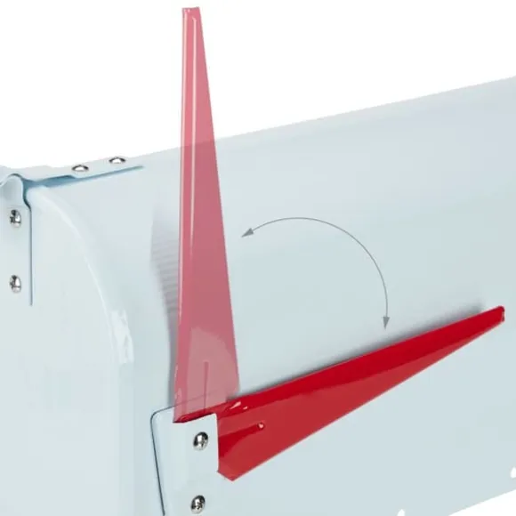 Postkasse, 25x19x52.5 cm, Sølv