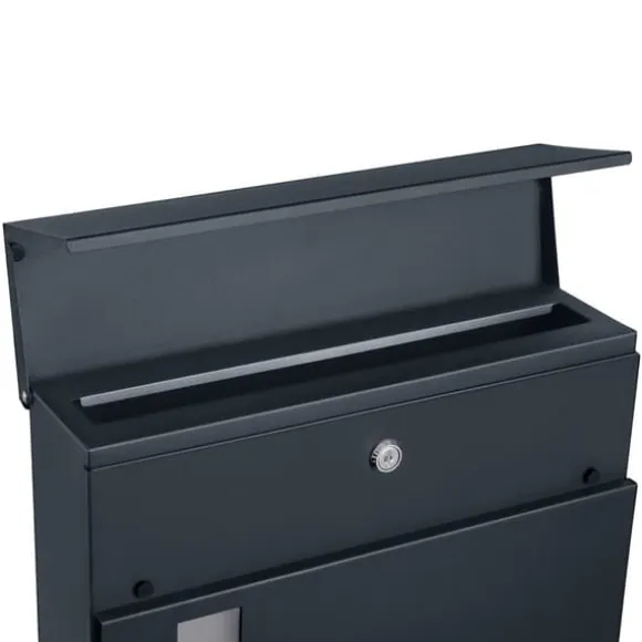 Postkasse, 37x10,5x37 cm, Sort