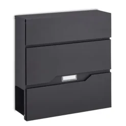 Postkasse, 37x37x11 cm, Sort