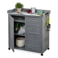 Pottebord, 92x90x45 cm, Brun