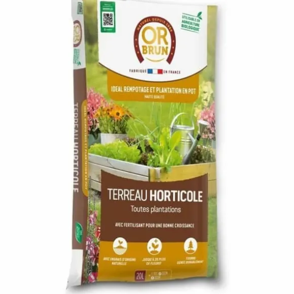 Potting compost OR BRUN