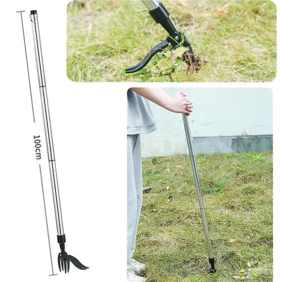 Praktisk og praktisk ukrudtsfjerner med fodstøtte 100cm