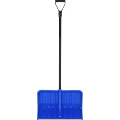 Praktisk sneskovl i metal - 147 cm | Farve: Blå
