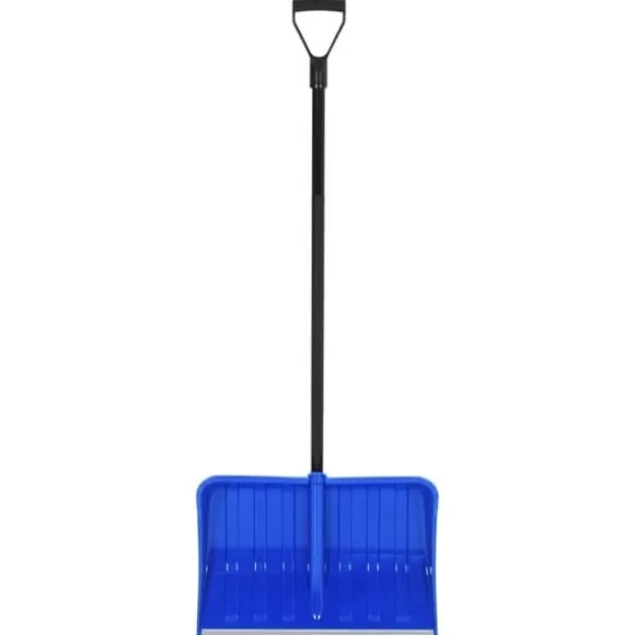 Praktisk sneskovl i metal - 147 cm | Farve: Blå