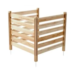 Privat hegn, 91,4x91,4x91,4 cm, træ, udendørs indhegning