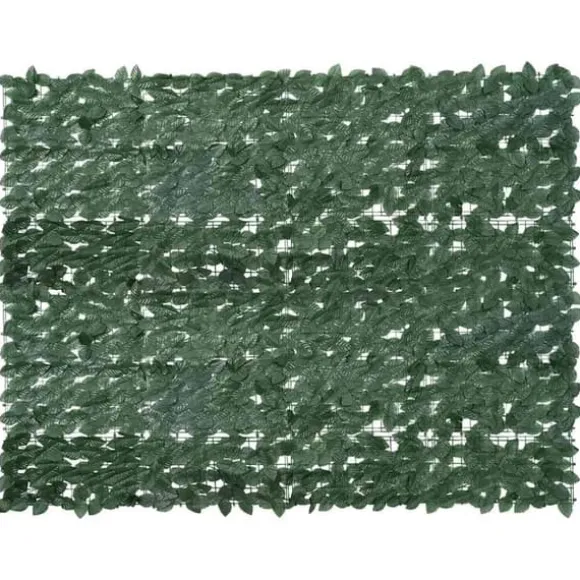 Privatlivsskærm med mørkegrønne blade - Altanafskærmning | Størrelse: 200x150 cm