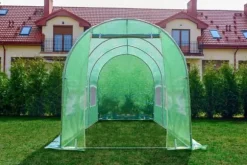 Professionel 450x200x200cm drivhus tunnel for seriøse dyrkere - Holdbar galvaniseret stålramme, UV-bestandig overdækning, nem montering