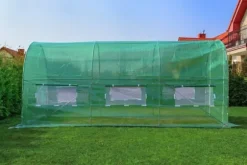 Professionel 450x200x200cm drivhus tunnel for seriøse dyrkere - Holdbar galvaniseret stålramme, UV-bestandig overdækning, nem montering