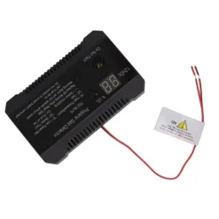 Propangasdetektor til autocampere med høj 85dB alarmlyd - UL-certificeret sensor (sort)