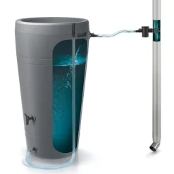Prosperplast Tilslutning Til Vandtank Icanset Collection 37x30x5 Cm Sort