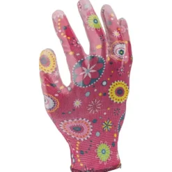 PU HANDSKER PINK L230309P, KORT,