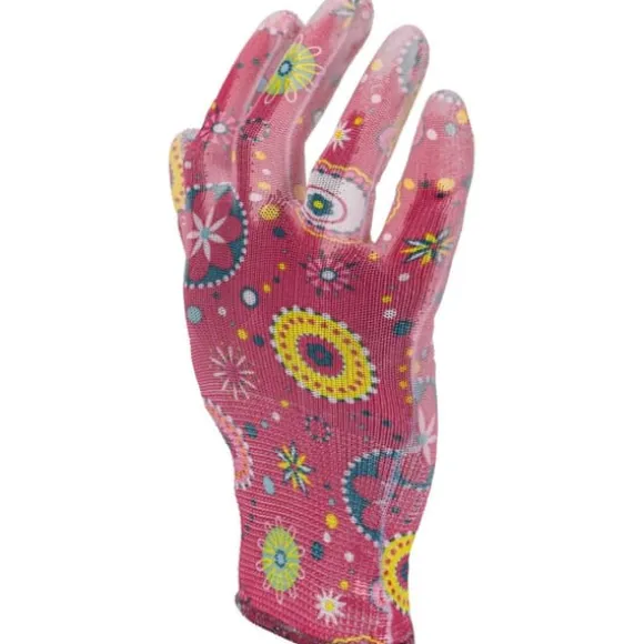 PU HANDSKER PINK L230309P, KORT, "9", CE, LAHTI