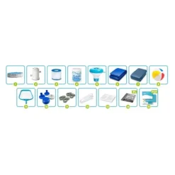 Rammehavepool 305 x 76 cm 15-i-1 INTEX 26702 + boblemaskine GRATIS