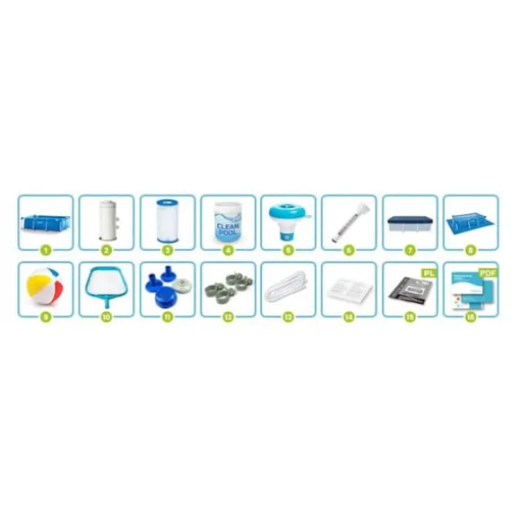 Rammehavepool 260 x 160 x 65 cm 15-i-1 INTEX 28271