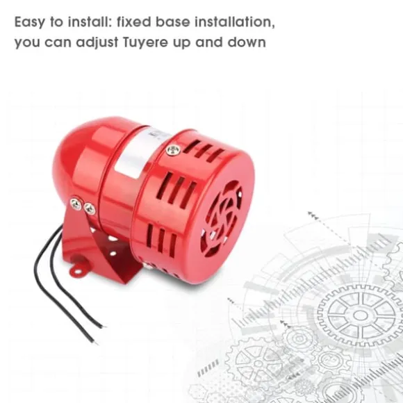 Rød mini metalmotoralarm - industriel lyd elektrisk tyverisikring