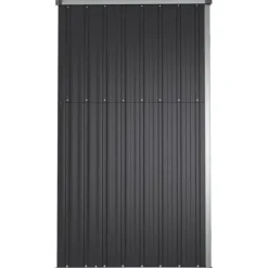 Redskabsskur til haven 161x89x161 cm galvaniseret stål antracit - Værktøjsskur - Værktøjsskure - Home & Living