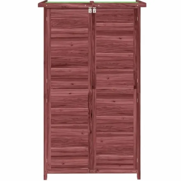 Redskabsskur til haven 83x57x140 cm massivt fyrretræ mokkafarve - Værktøjsskur - Værktøjsskure - Home & Living