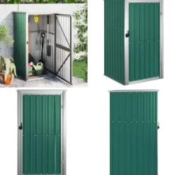 Redskabsskur til haven 88x89x161 cm galvaniseret stål grøn - Værktøjsskur - Værktøjsskure - Home & Living