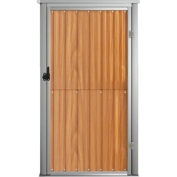 Redskabsskur til haven 88x89x161 cm galvaniseret stål brun - Værktøjsskur - Værktøjsskure - Home & Living