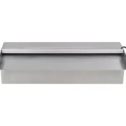 Rektangulær vandfaldsfontæne med LED-lys rustfrit stål 30 cm - Fontæne Til Pool - Fontæner Til Pools - Home & Living