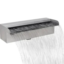 Rektangulær vandfaldsfontæne til pool rustfrit stål 30 cm - Fontæne Til Pool - Fontæner Til Pools - Home & Living