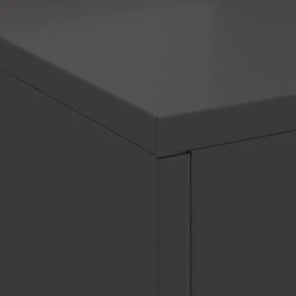 Rektangulært bålsted i koldvalset stål | Størrelse: 60x40x96 cm | Farve: Sort