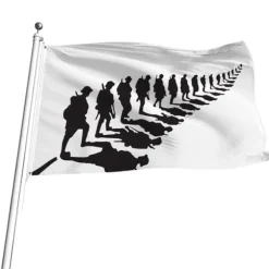 Remembrance Day Flag Polyester Flag Single Side Heavy Duty Flag for Heroes Modererende Erindring