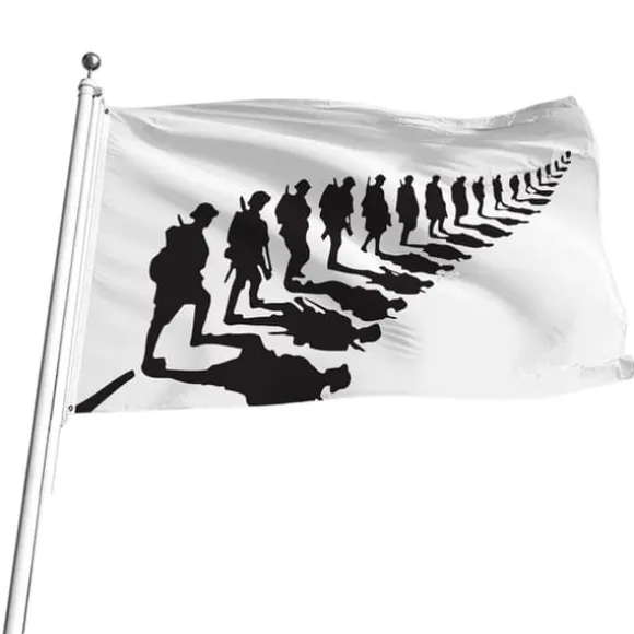Remembrance Day Flag Polyester Flag Single Side Heavy Duty Flag for Heroes Modererende Erindring