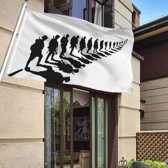 Remembrance Day Flag Polyester Flag Single Side Heavy Duty Flag for Heroes Modererende Erindring