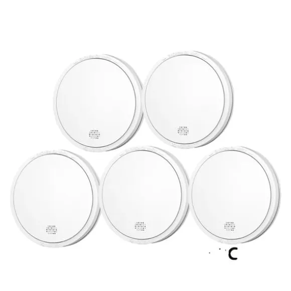 Røgalarm, 10-års batterilevetid, 85 dB alarm,5PC