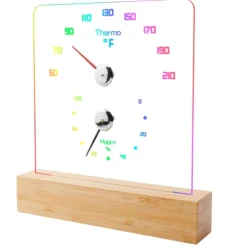 RGB saunatermometer - nøjagtige temperatur- og luftfugtighedsaflæsninger