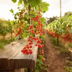 Ribs - Sæt med 2 - Ribes rubrum 'Jonkheer van Tets' - Højde 50-60cm - ⌀15cm