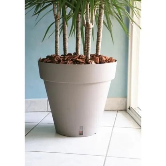RIVIERA Loft urtepotte med vandreserve - Rund - Ø 50 x H 46 cm - Taupe