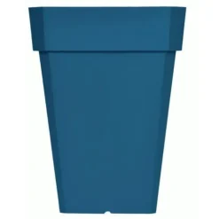 RIVIERA SOLEILLA fyrkantig blomsterlåda - Plast - Höjd 53 cm - Blå