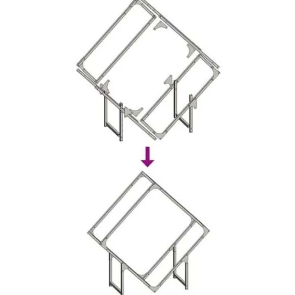Robust brændestativ i koldvalset stål | Størrelse: 80x25x80 cm | Farve: Hvid