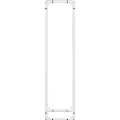 Robust brændestativ i koldvalset stål | 25x25x100 cm | Farve: Hvid