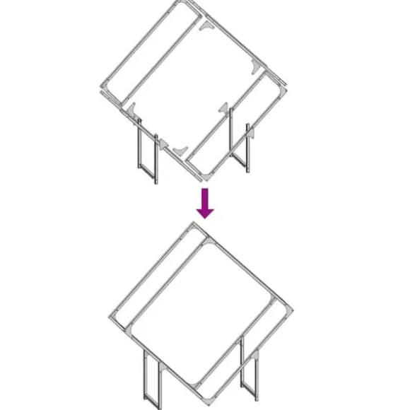 Robust brændestativ i koldvalset stål - Hvid | Størrelse: 100x25x100 cm