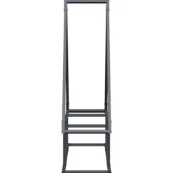 Robust brændestativ i koldvalset stål | 80x25x90 cm | Farve: Antracitgrå