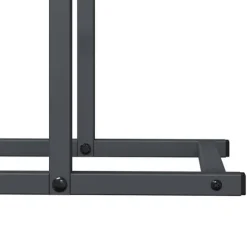 Robust brændestativ i koldvalset stål | 80x25x90 cm | Farve: Antracitgrå