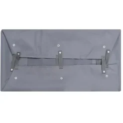 Robust havevognsforing - Slidstærkt stof | Størrelse: 81x41x21 cm | Farve: Grå