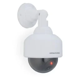 Robust hvid kamera-attrap i kuppelform