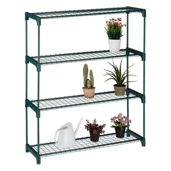 Robust plantehylde med 4 hylder