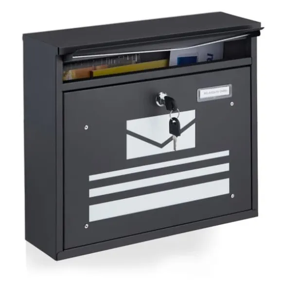 Robust pulverlakeret postkasse