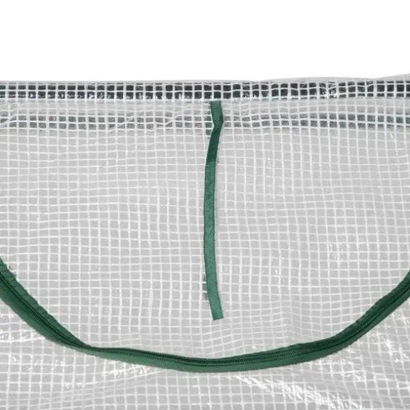 Rootz Drivhus - Folie Drivhus Med Vindue - PE Drivhus - Tomathus - Kold Ramme - Hvid - 120 x 60 x 60 cm