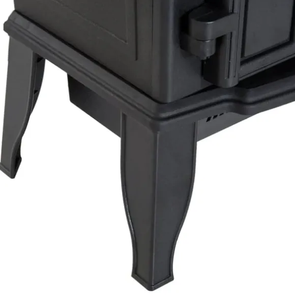 Rootz elektrisk pejs - LED Flames - 1000/2000 W - Justerbar temperatur - Lysstyrke - Metal - 39 x 23 x 56,5 cm