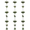 Rootz 3er Set Rain Chain - Drain Chain - Rainflow Chain - Korrosionsbestandig - 123 cm X Ø12CM til let havedekoration