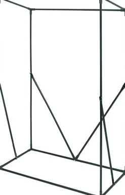 Rootz Folie Drivhus - Bærbart Plantehus - Tomathus - Pulverlakeret stål - UV-resistent PVC - 100 cm x 50 cm x 150/136 cm