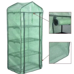 Rootz Folie Drivhus 2/3 Etager - Lille Drivhus - Tomathus - Plantebeskytter - 69cm x 49cm x 158cm - 140g/m2 PE Mesh